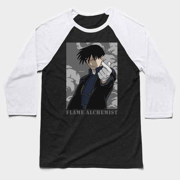 Flame Alchemist Baseball T-Shirt by Brok Design